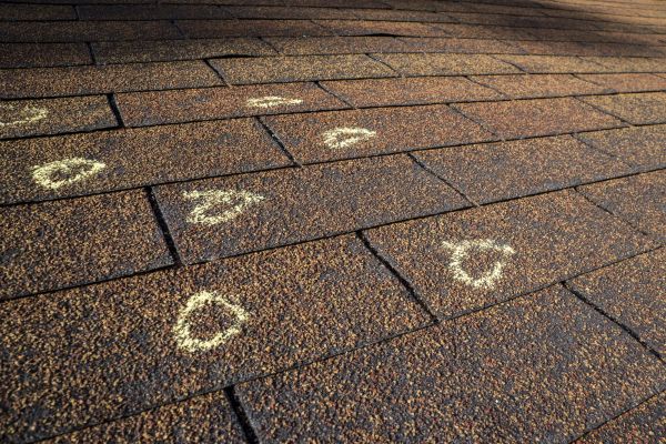 Hail Damage Roof Inspection in Cary