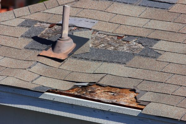 Damaged Roof Replacement in Cary